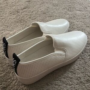 Michael Kors white leather shoes